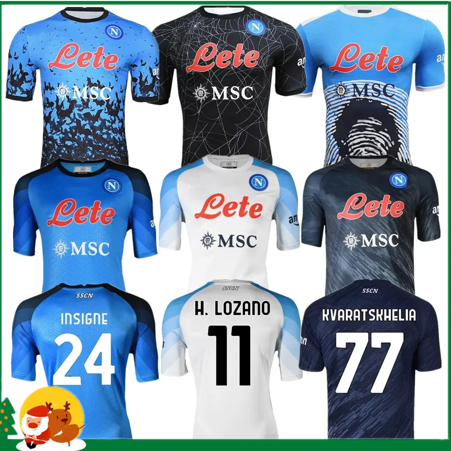 22 23 Napoli Soccer Jersey Maglietta Osimhen Insigne 2022 2023 Naples Politano Di Lorenzo Maglia Mertens Verdi Milik Men Football Shirts
