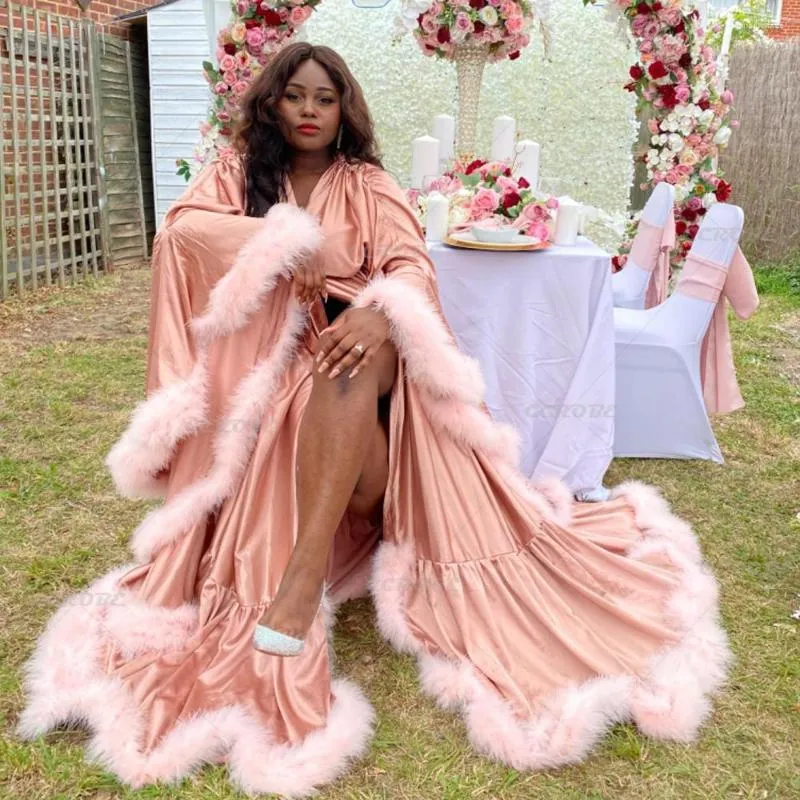 🌹 Relaxing In This Dreamy Sheer Pink Dressing Gown.