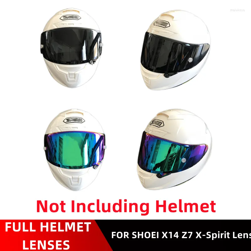 Motorcykelhjälmar för Shoei X14 X-14 Z7 Z-7 X-Spirit Hjälm Visor Lens Anti Scratch Windshield Case Full Face Mirror