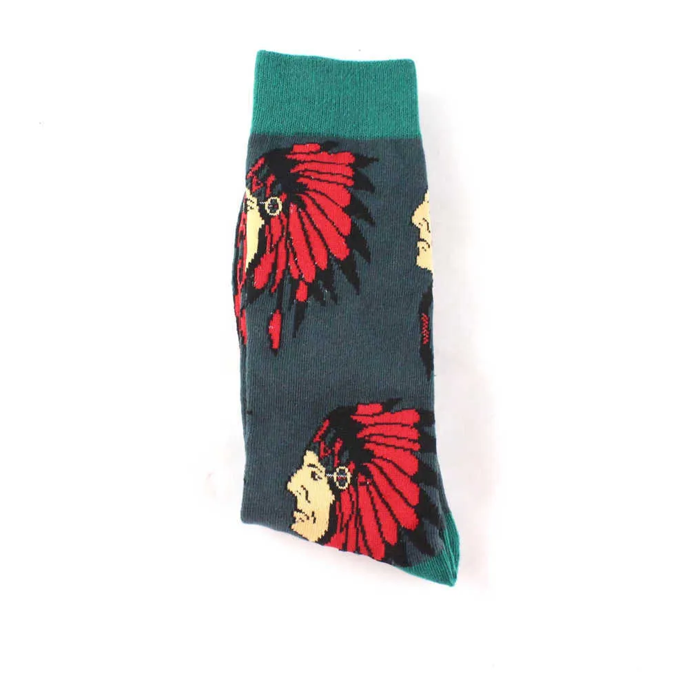 Chaussettes masculines Nouvelles unisexes dinosaures drôles chat chien cerf crâne grenouille choux océan ondues carlige astronaute masculin mâle chaussettes d6 d6