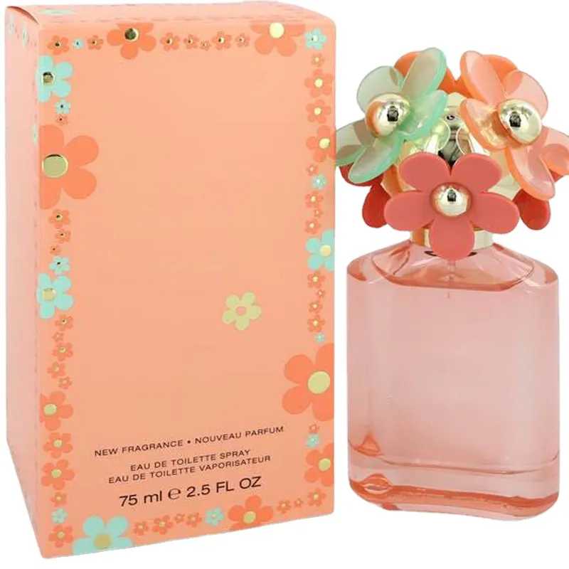 Perfume feminino Perfumes de renome EDT Spray 75ml Carne floral Longo Fragrância doce Charme forte Postagem rápida