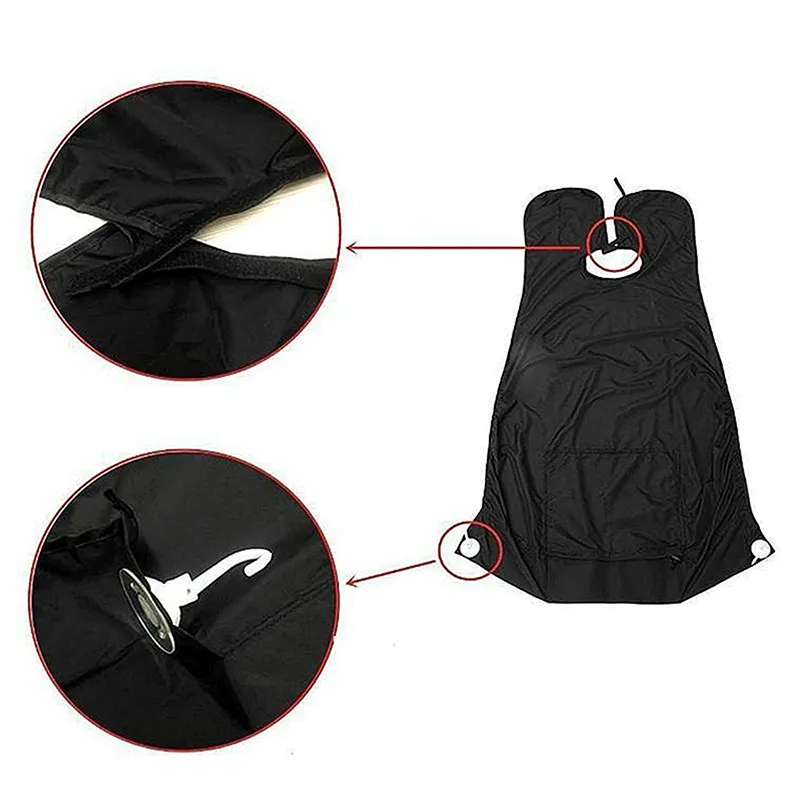 Men`s Shaving Apron Household Barber Beard Repair Transparent Suction Cup Apron