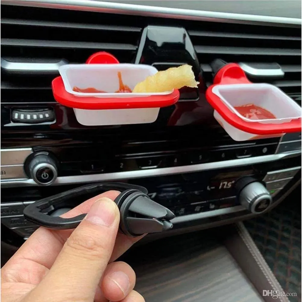 Outils À Main Porte Sauce Universels Portables Support Dip Clip Voiture  Ketchup Support Panier Trempage Wly935 Du 0,82 €