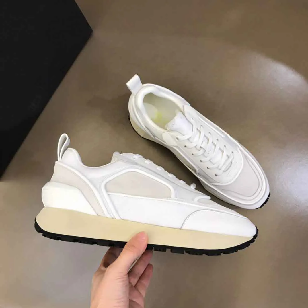 مثالي الرجال اللطفاء اللطيفون من جلد الغزال نايلون أحذية أحذية حذاء رياضة يدير Racer Racer Low-Top Sport Shoe TPU منصة مكتنزة باطن غير رسمي المشي EU38-46