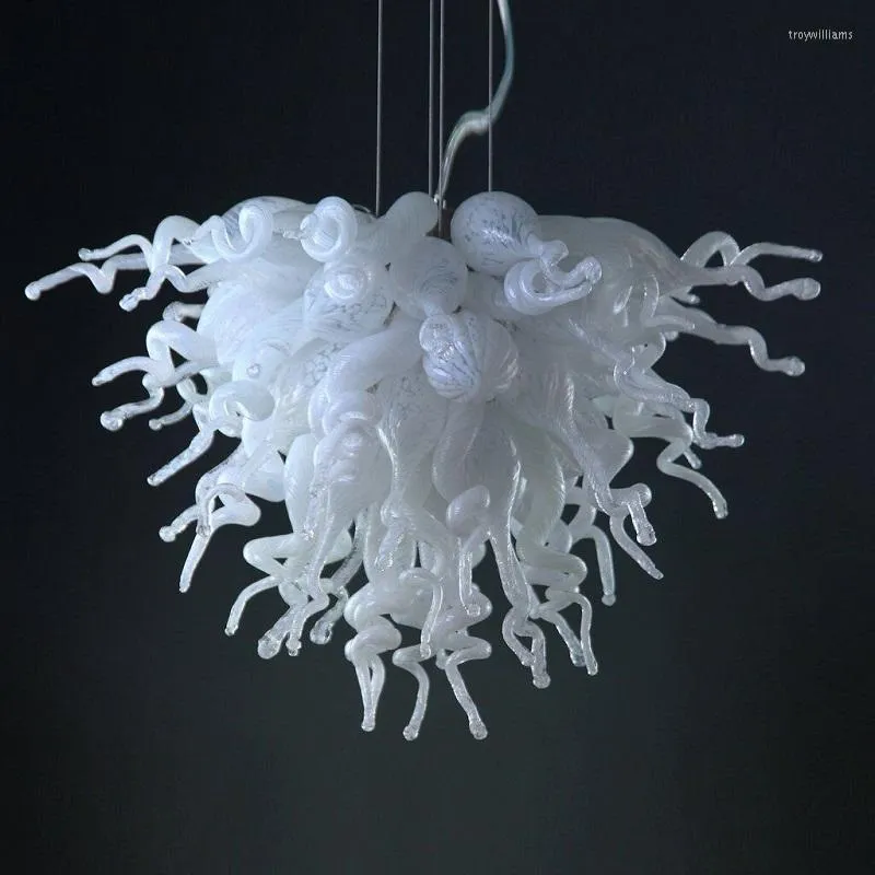 Pendant Lamps Contemporary Custom Made Hand Blown Modern Murano Glass Chandelier Tulip Lamp