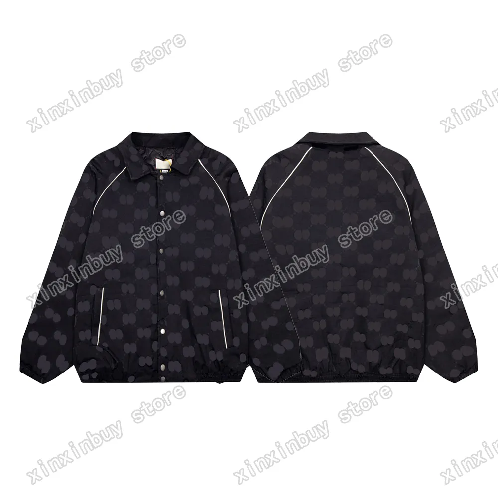 xinxinbuy erkekler tasarımcı ceket beyzbol ceketi jakard mektup kumaş panelli uzun kollu kadınlar haki siyah mavi xs-xl