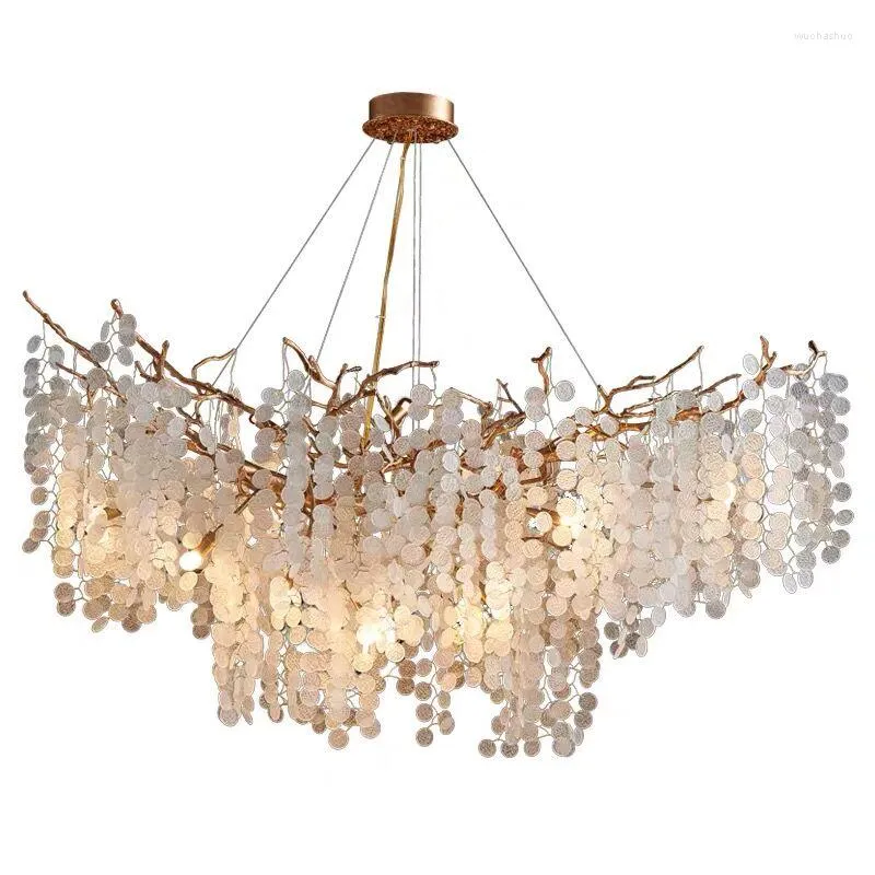 Chandeliers Modern Luxury Crystal LED Chandelier Lighting G9 Tree Branch Ceiling Hanging Lamp Decor Fixtures For Living Bedroom