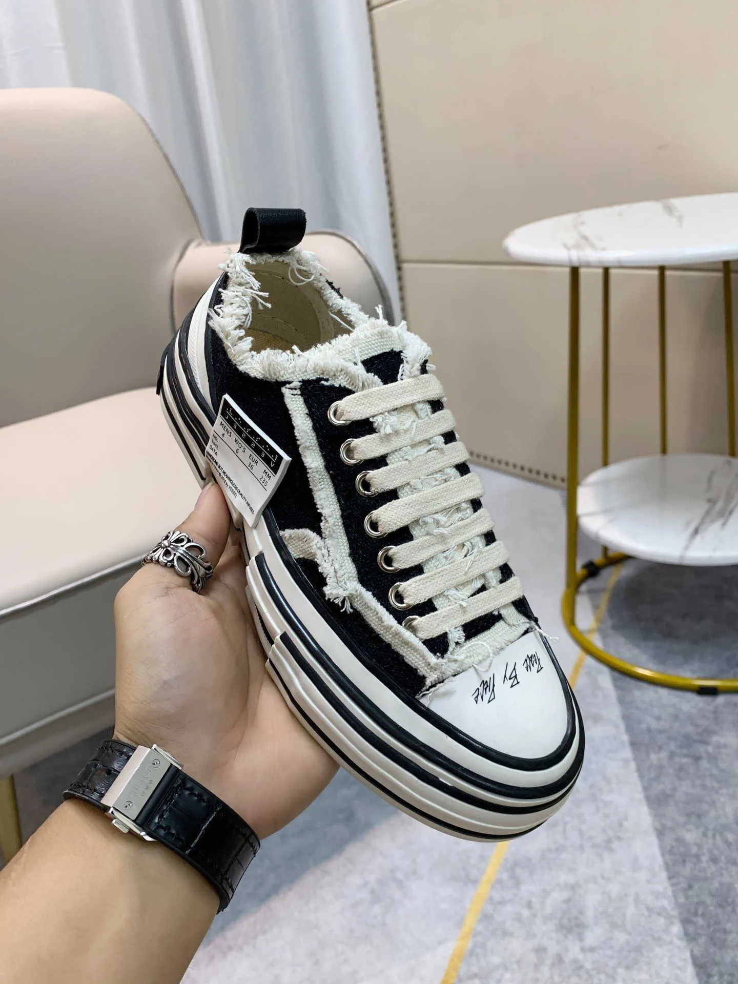 Xvessels/stursel Dunks عرض أحذية الأزياء غير الرسمية المصمم الفاخرة الدانتيل الأسود أبيض باللون الأحمر الأصفر المطبوع حلوى الوردي فانس وو.