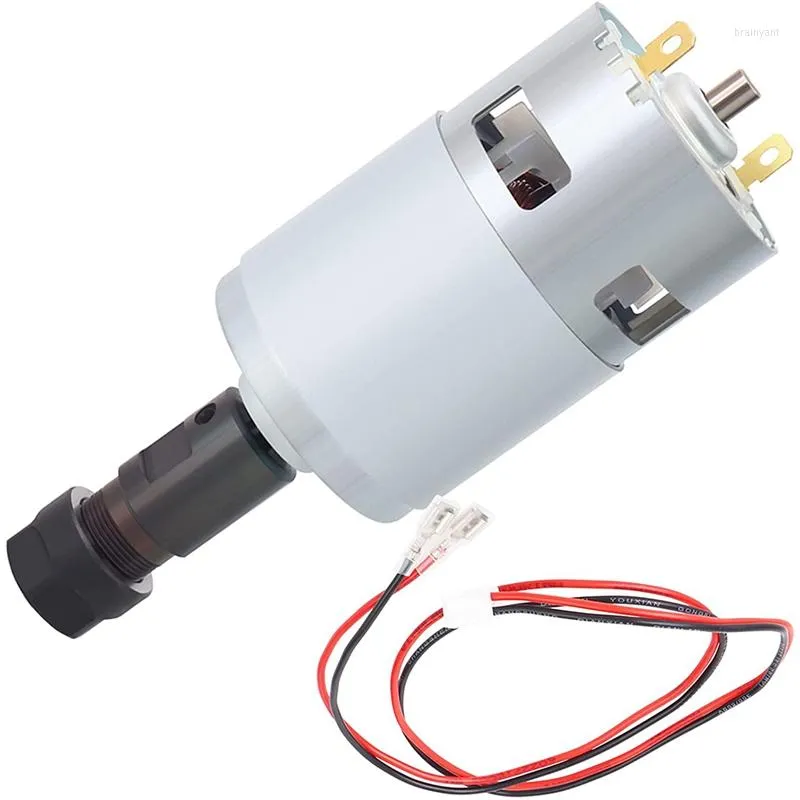 Motor de husillo con línea de conexión de pinza ER11 24V 20000 R/Min apto para máquina de tallado serie CNC 3018