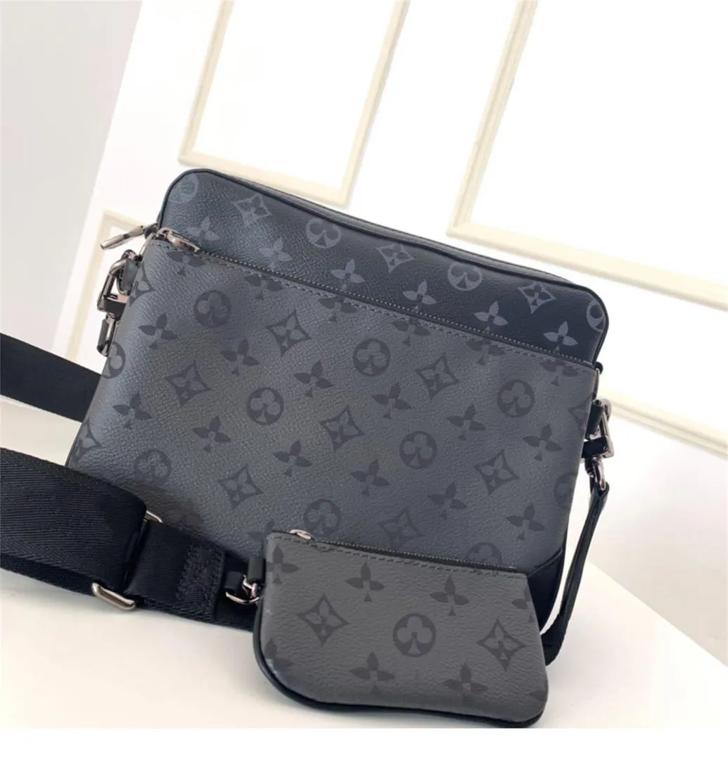 2022 Cross Body Wallet Läder lapptäcke Nya män Kvinnor Designer Handväskor Fashion Bag Wallet Phone Bao