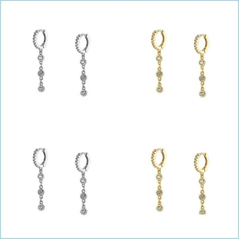 Dangle Chandelier Tassel CZ Brinc￴ 100% 925 Siliver Siliver Casamento Bridal Presente Eleg￢ncia Drop Charme Scutando Zirc￣o C￺bico Dh5bh