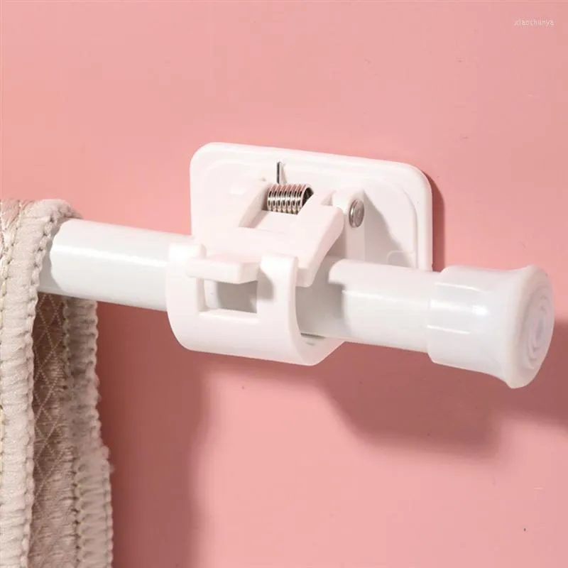 Shower Curtain Rod Mount Holder Adhesive Curtain Rod Bracket