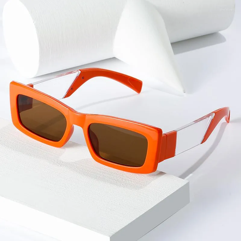 Lunettes de soleil mode rétro carré Rectangle pour hommes femmes tendance Vintage élégant unisexe conduite plage voyage rue UV400 lunettes