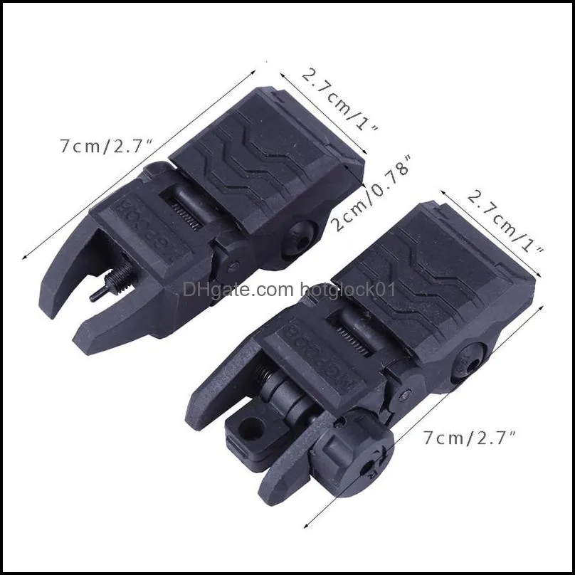 Tactical BUIS M4 AR15 AR-15 Front Rear Sight up Rapid Transition Backup Sight for Picatinny Rail