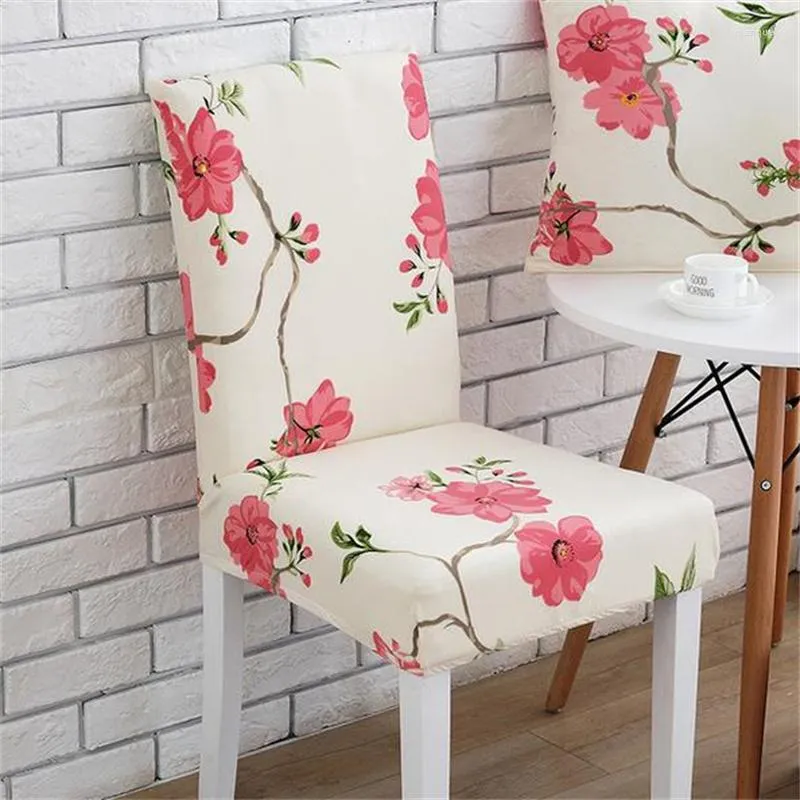 Pokrywa krzesła nowoczesna wiosenna i letnia domowa konsystencja miękka wysokiej jakości drukowana mata prosta, zaprojektowana okładka