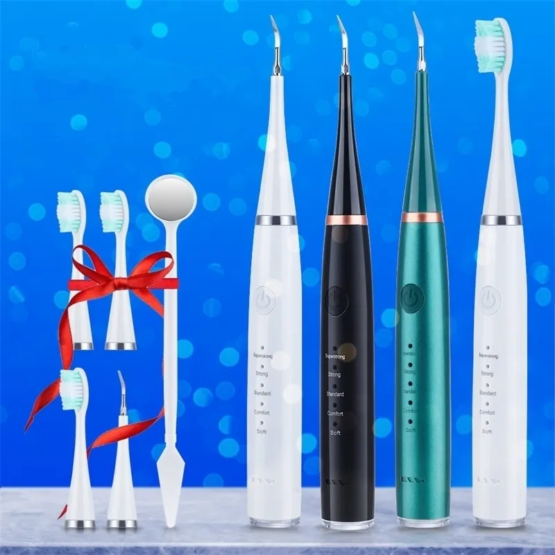 Zahnb￼rste Elektrische Sonic Dental Z￤hne Whitening Kit Zahnwei￟beinkalk￼l Tartarentfernerwerkzeuge Reiniger F￤rbung Mundpflege 22111111111111111111