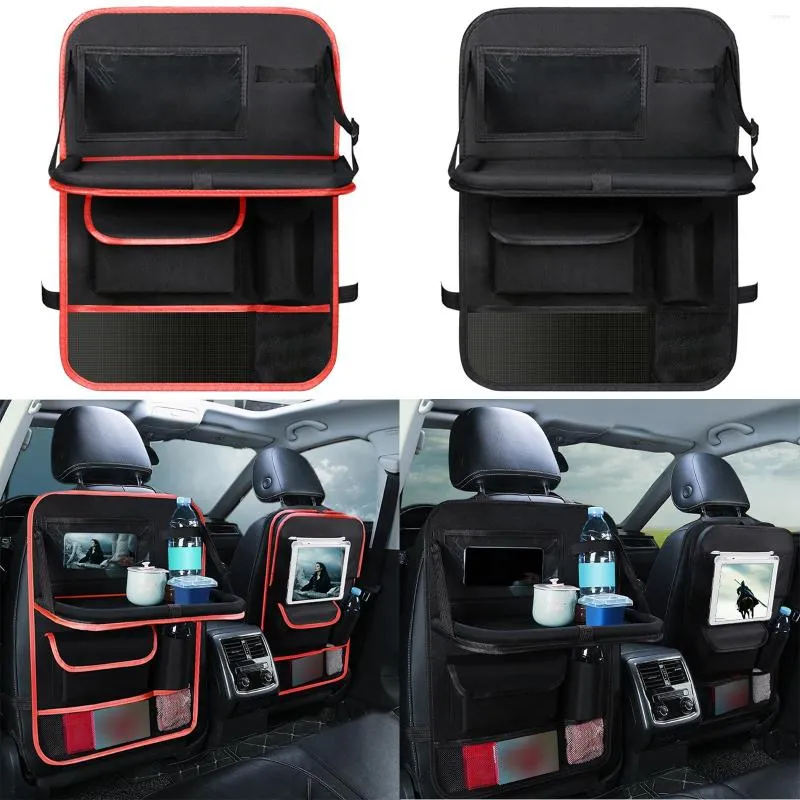 Bilarrangör Backseat Mat Back Seat Storage Väska med pekskärm Tabletthållare för barnens småbarn