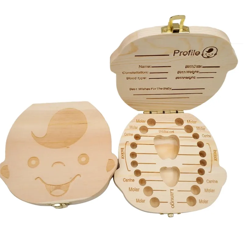 Scatola Portadenti Per Denti Da Latte A Forma Di Dente – Set Da 7 Contenitori Colorati In Plastica Per Ricordi Di Bambini, Con Cordino, Regalo Per Prima Caduta - 4