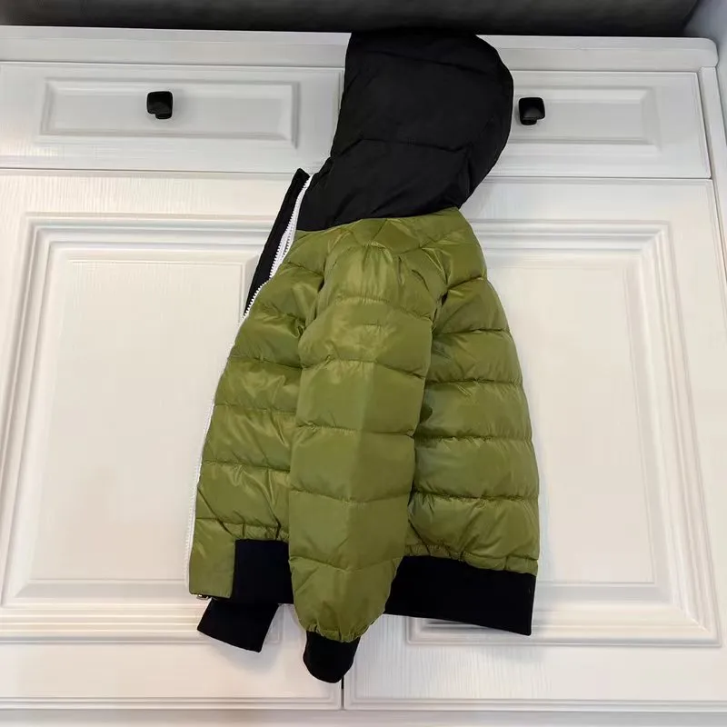 Baby Designer Clothes Down Coats 2022 Winter New Mid School Children Can Wear Hooded Long-Sleeved Jacket On Both Sides Of Children's Outwear Kids Clothing