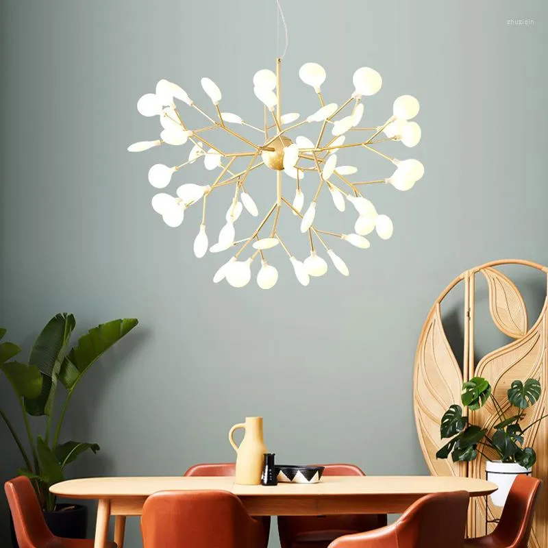 Lampadari moderni design nordico a LED lampadario per soggiorno camera da letto cucina da pranzo lampada a sospensione oro oro g4 appeso luce