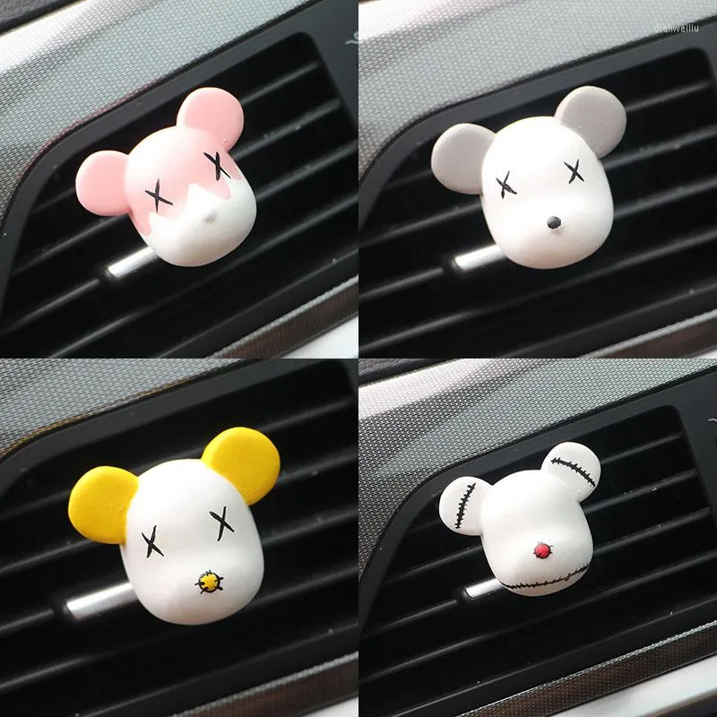 Interior Decorations Creative Car Decoration Bear Air Outlet Odor Removal Gypsum