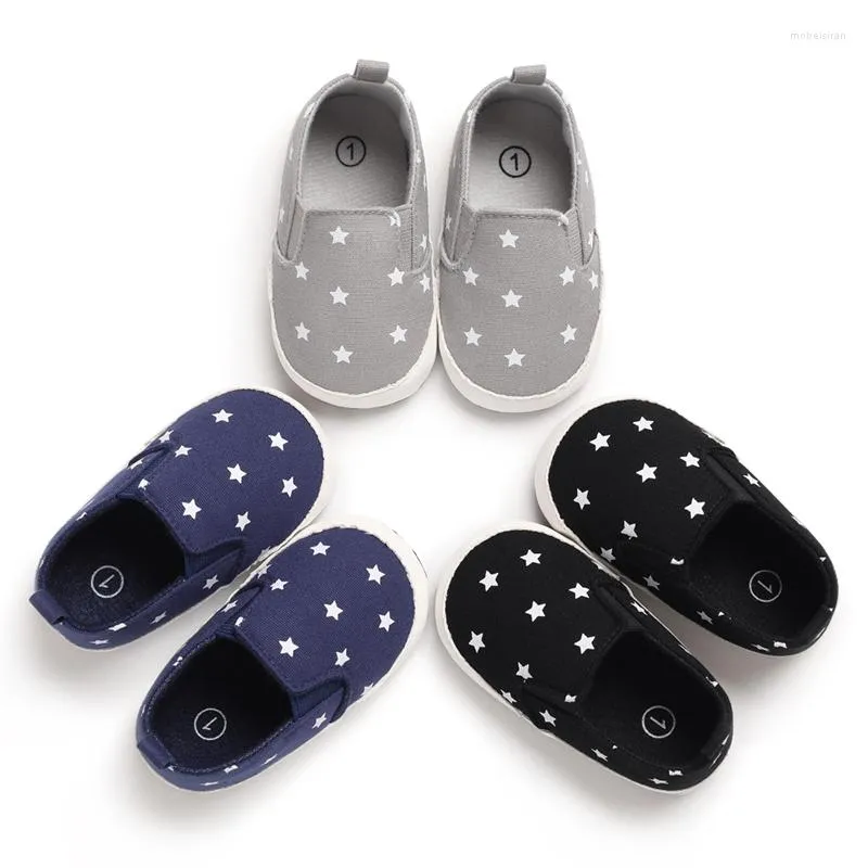 First Walkers Prewalker 0-18 m￥nader Borns Star Beans Shoes Casual Flat Non-Slip Walking