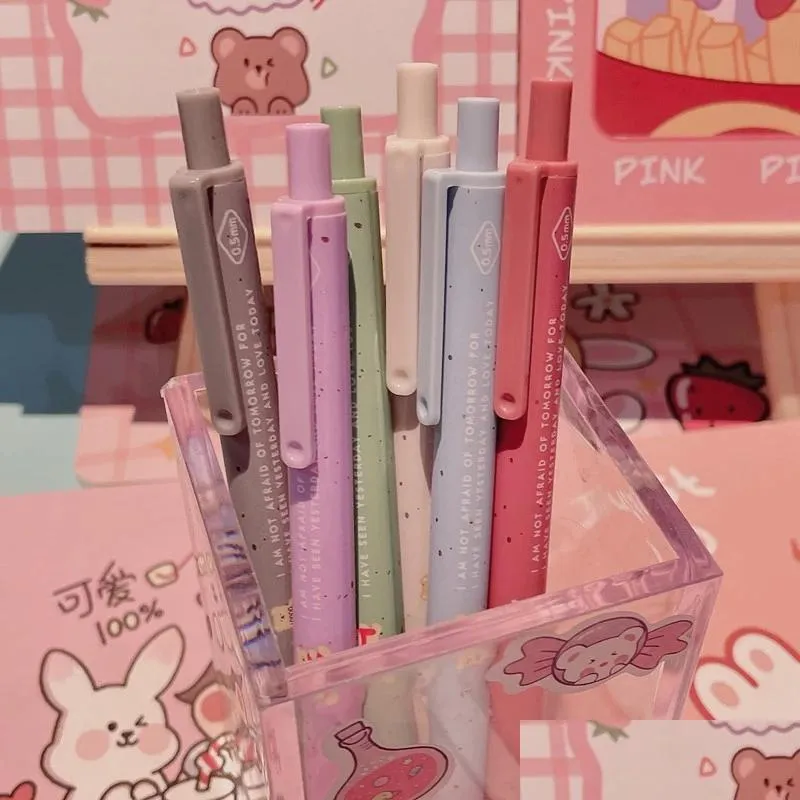 Gel Pens Pens For School Back To Cute Things Pen Kawaii Stationary Drop Delivery 2022 Office Business Industrial Writing Supplies Dhems