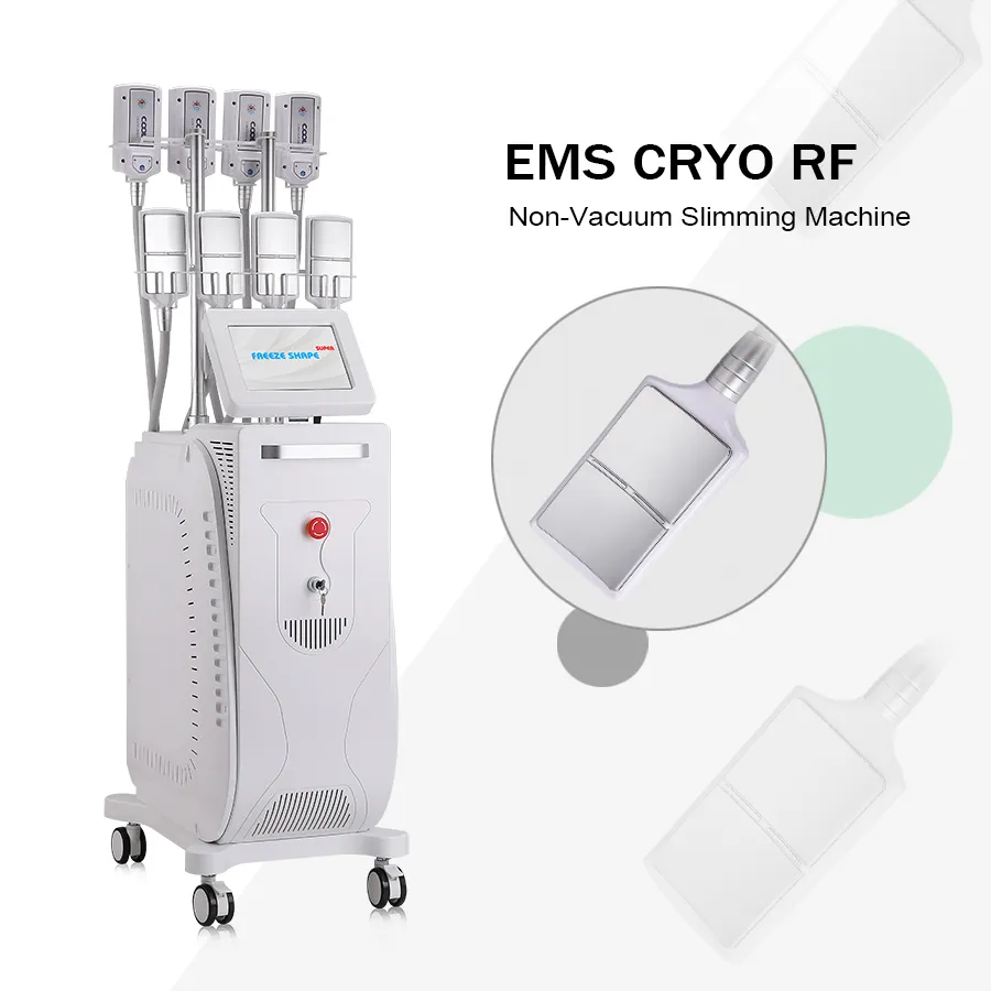 قائم بذاته تحلل الكراهيات الكنتورية لآلة التخسيس EMS Cryo بارد تشكيل معدات تجميل الدهون المجمدة