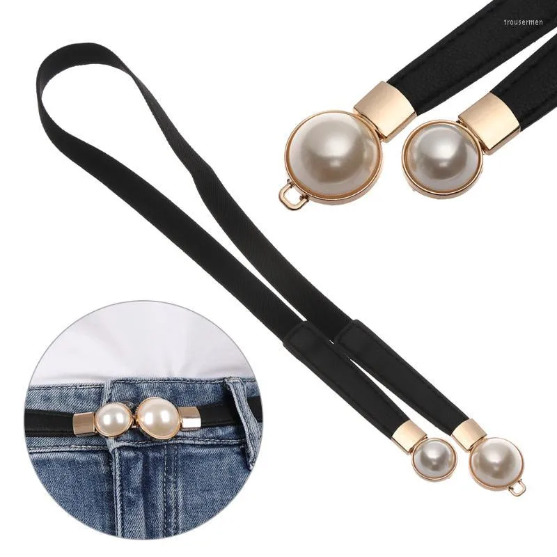 Ceintures Perle Élastique Femmes Taille En Cuir PU Ceinture Simulé Robe Jupe Décoration De Mode Mince Doux Filles Cadeaux FemaleBelts