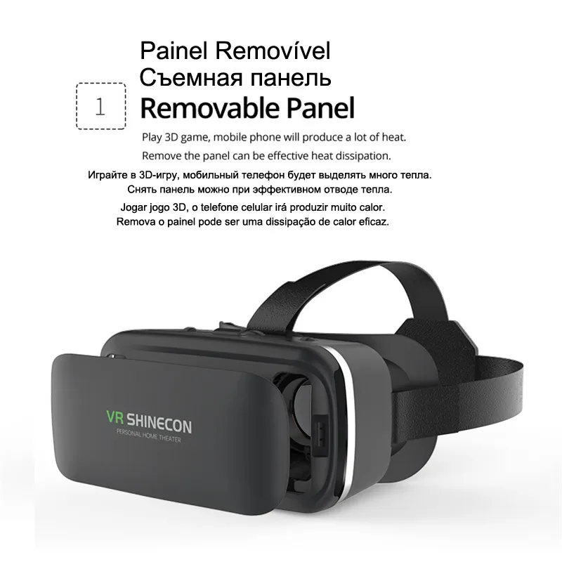 Casque VR compatible /IOS/PC, casque de réalité virtuelle avec poignée