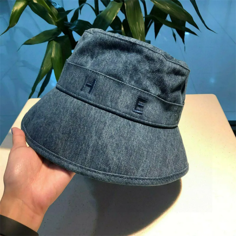 Luxurys Brand Blue Bucket Hats C Letter Womens Mens designers de moda Fisher Hat Hat