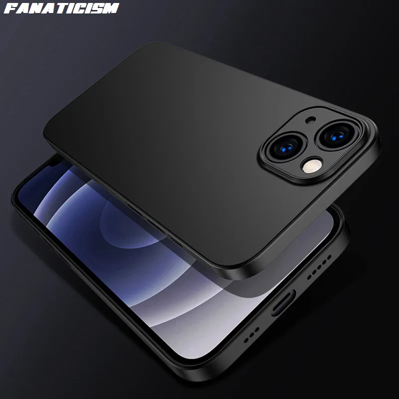 Custodie per telefoni opachi colorati ultrasottili da 0,3 mm per IPhone 14 13 11 Pro X Xs Max XR Mini 7 8 Plus 14Plus Cover morbida in PP anti-impronta trasparente per caramelle