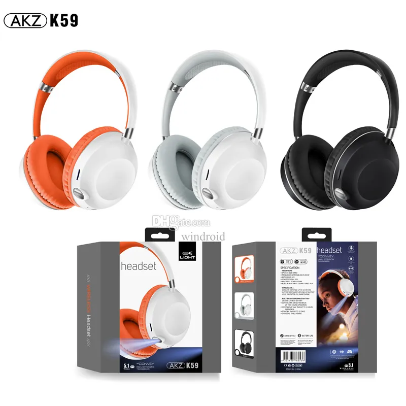 AKZ K59 Spor Bluetooth Kablosuz Kulaklıklar Bilgisayar Oyun Kulaklığı Cep Telefonu Hafif