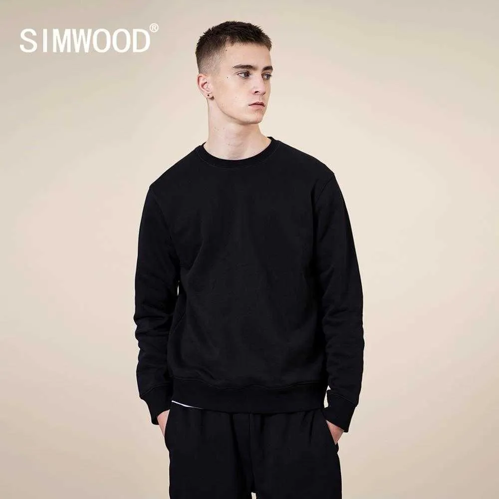 Felpe con cappuccio da uomo Felpe con cappuccio SIMWOOD Aletic Pullover Fleece Hoodie 390g i Fabric 2022 Autunno Inverno New Warm Plus Size Jogger G221011