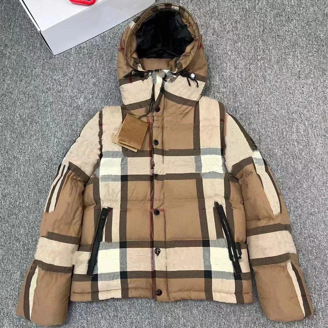 Burberry Patch First Down Coat For Men With Hood And Removable