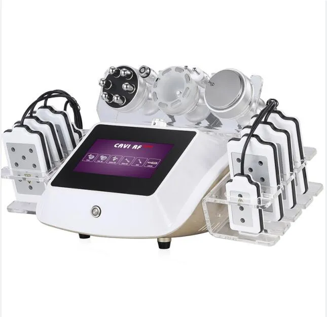 Machine lipo laser 6 en 1 pour raffermir la peau par radiofréquence, cavitation rf, amincissante, combustion des graisses