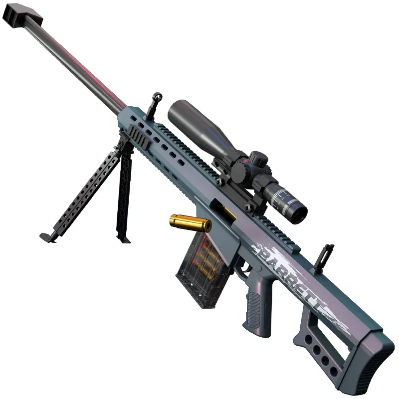 Chameleon Barrett Soft Bullet Shell Ejection Manual Toy Gun Blaster Sniper für Erwachsene Jungen Kinder CS Fighting