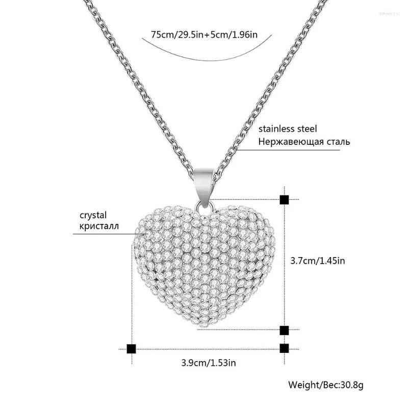 thumbnail image 2 of 14K White Gold Chainmail Heart Pendant 1.33ctw 2 of 14