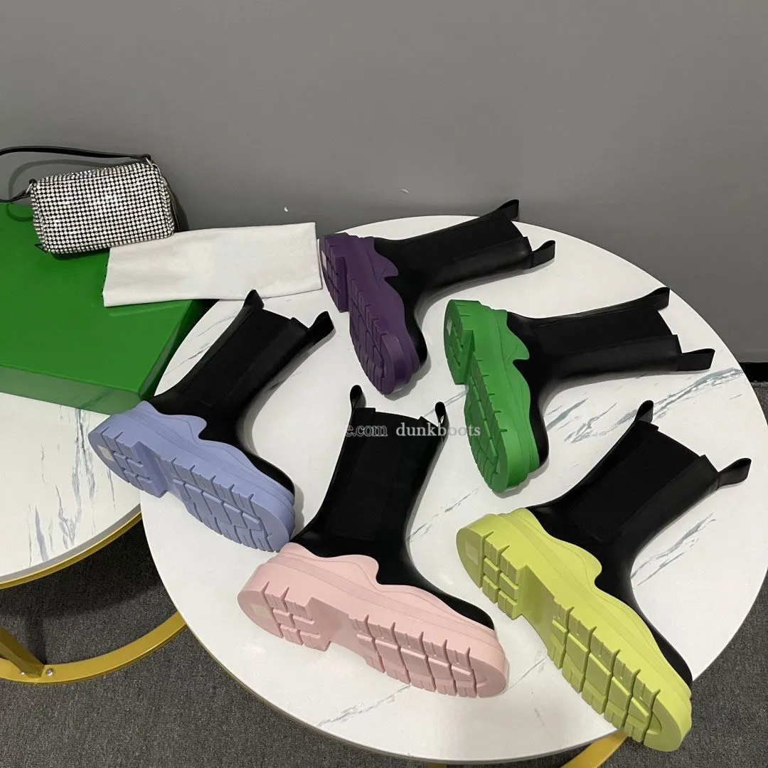 Designer Bottegas Buty Opona Chelsea Skórzowe botki zimowe MARTIN BOOT MĘŻCZYZNA KOBIETA ANTY SLIP KIKA KOLOROWA FALE KOLOROWA Platforma Bottega Platforma 35-44