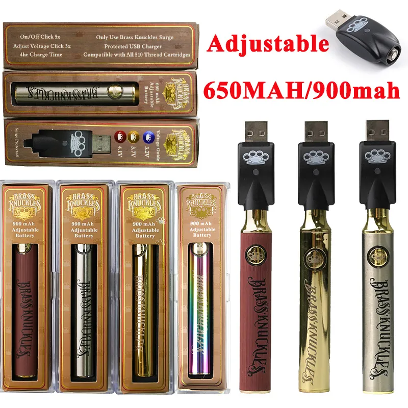 BRASS KNUCKLES Vape Battery 650mAh 900mAh BK Adjustable Batteries