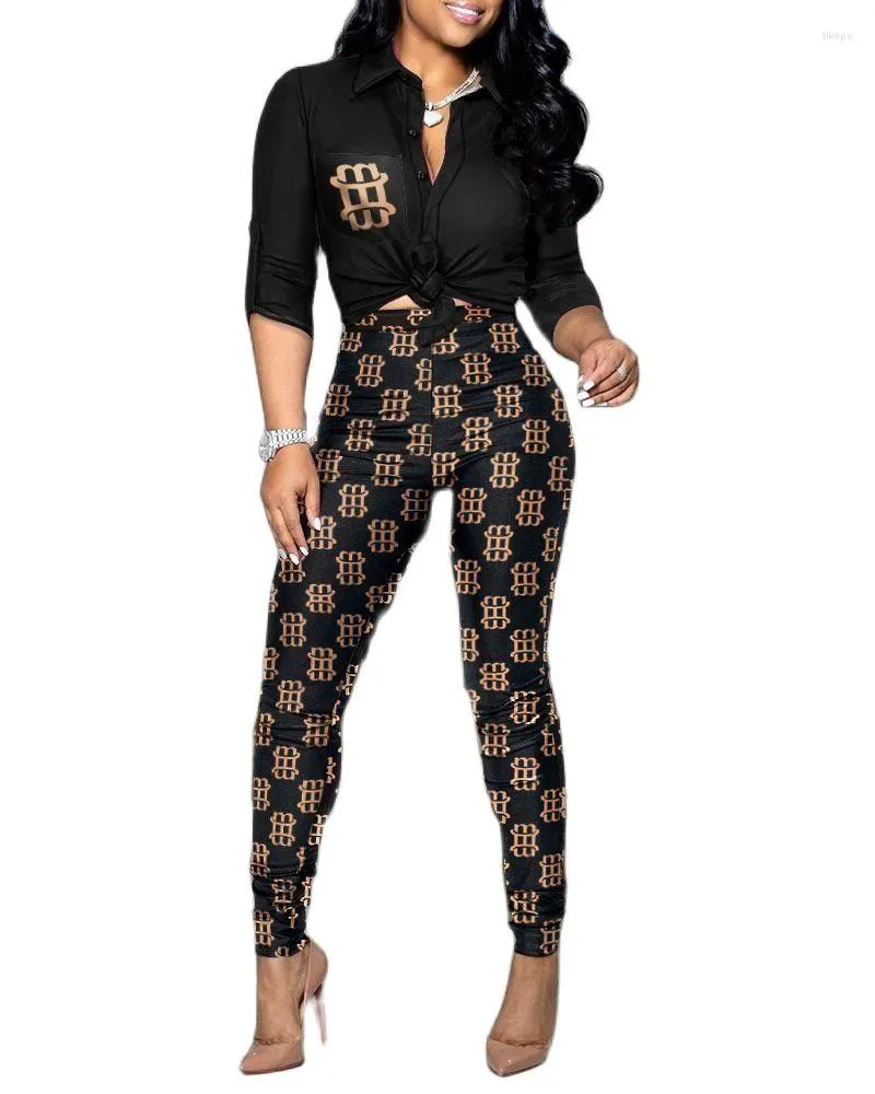 Dwuczęściowe spodnie damskie Fififiti moda 2