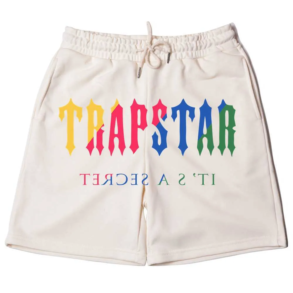 Shorts masculinos trapstar London Summer Baggy Sweatshorts Hip Hop Streetwear Logo Jogger curto algodão reto Casual G221012