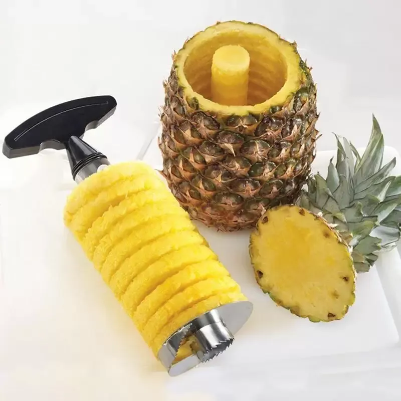 Knife Kitchen Tool Stainless Fruit Pineapple Corer Slicer Peeler Cutter Parer Best Selling Pineapple Slicers Fruit Knife Slicer