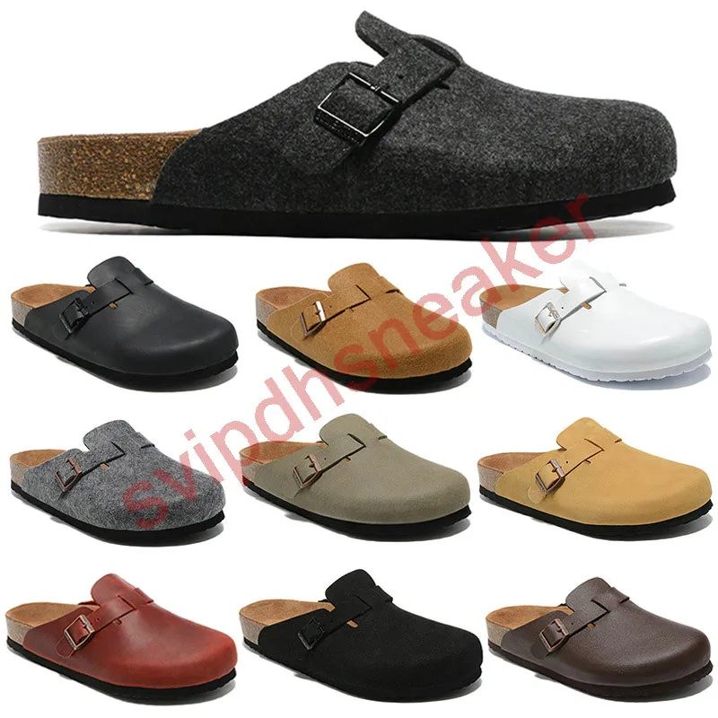 Nuevo diseñador Boston Summer Cork Sandalias planas diseños de moda Sandalias de cuero Sandalias de playa favoritas Zapatos casuales Tubros para mujeres Bag Head Arizona Mayari