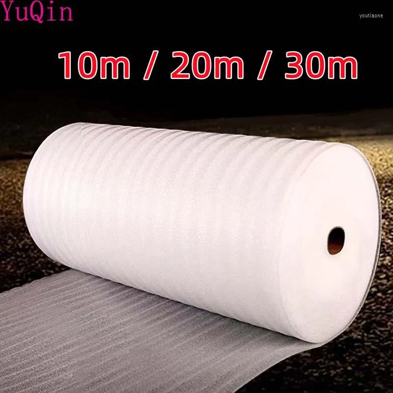 Present Wrap 10/20/30M Längd EPE Pearl Cotton Protective Film Express Packing and Filling Pad 1mm Foam Board Manual