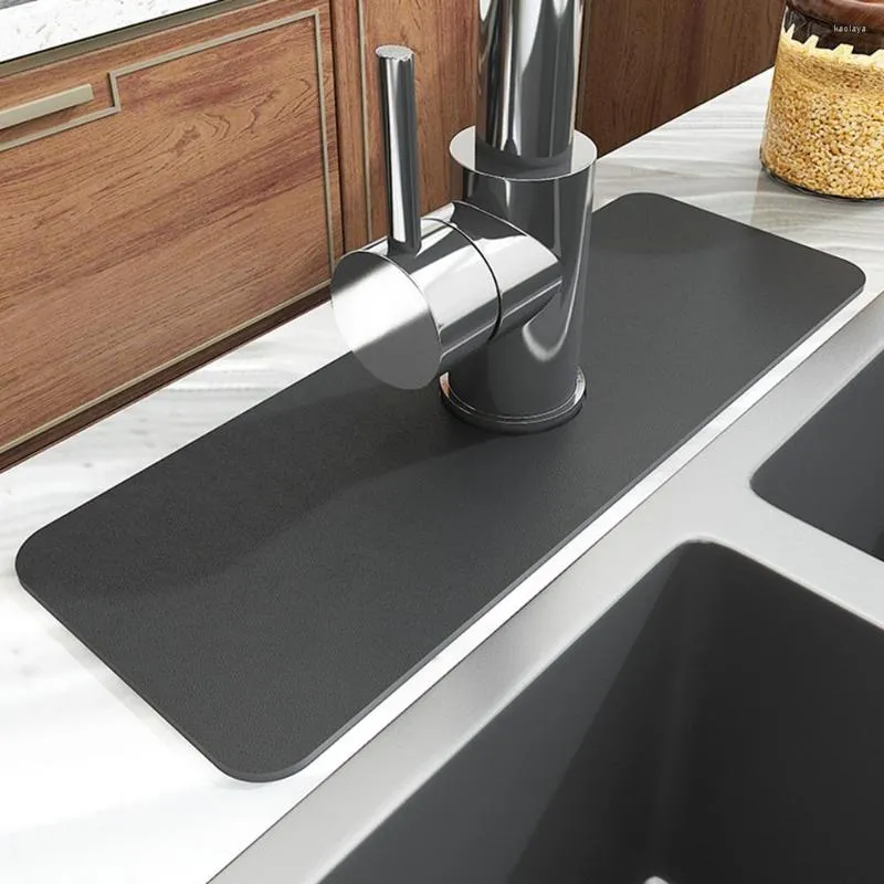 Tafelmatten kraan Splash mat wastafel reiniging doek keuken microvezel absorberende waterdrogende catcher kussen voor badkamer