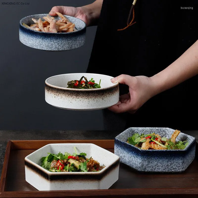 Płytki okrągłe obiadowe talerz japońskie retro stołowe kreatywne ceramiczne cukierki pudełko salon suszone owoce gospodarstwa domowego