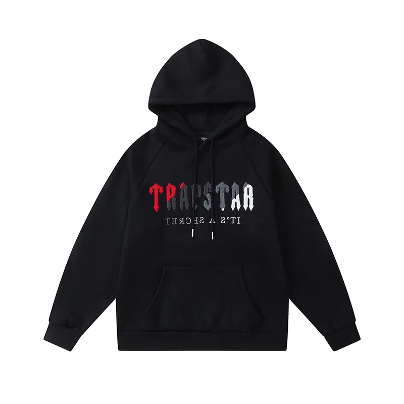 Felpa con cappuccio da uomo Trapstar Tuta con cappuccio da uomo Lettera di marca Abbigliamento sportivo stampato da uomo Felpe con cappuccio calde Taglia USA S-XL