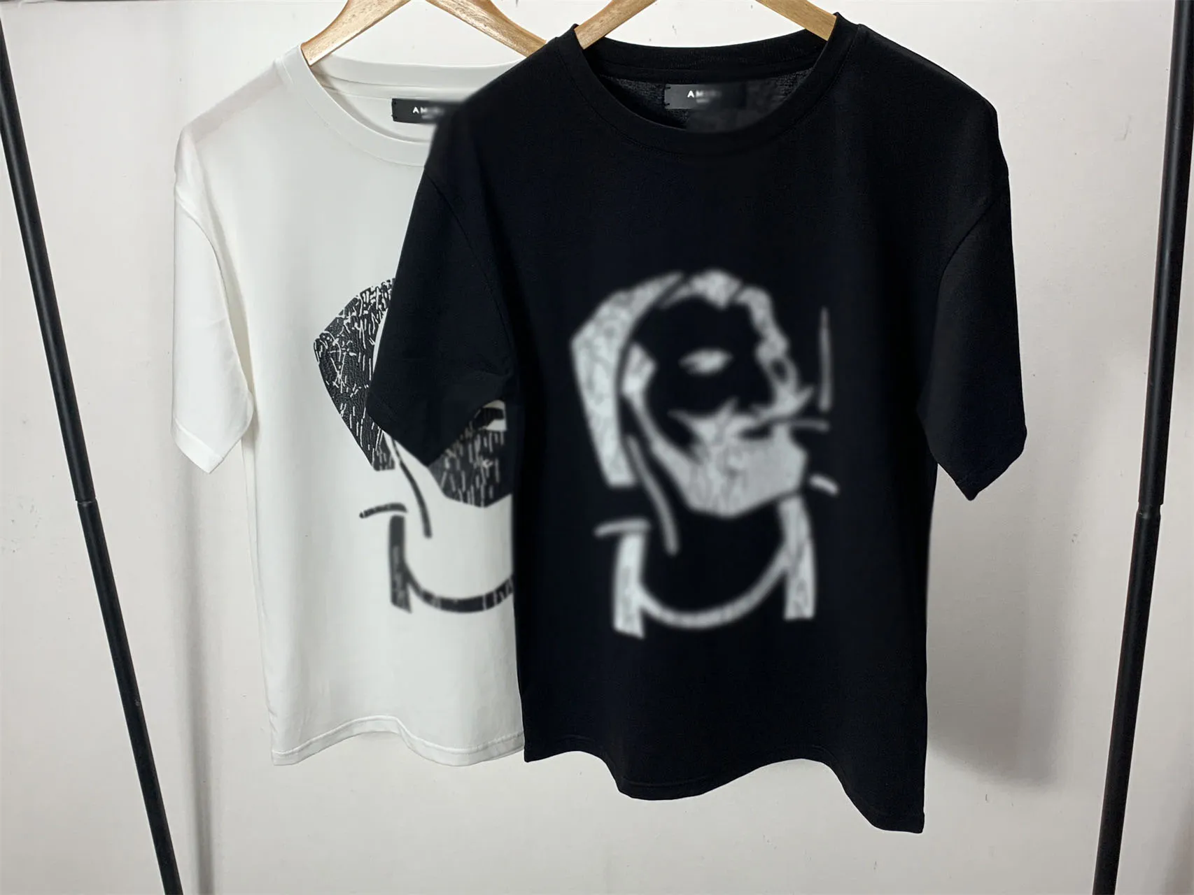 قمصان الرجال صورة صورة Hanako Print High Street Shere Sheprived T-Shirt