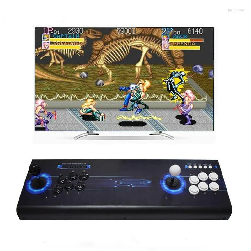 Spelkontroller Raspberry PI 3B PCB Arcade Console Zero Delay Joystick 8 knappar 14K Retro Två spelare med färgglad bild